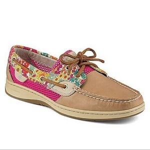 Sperry Woman’s Bluefish Liberty Floral Boat Shoes